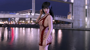 Картинка 3д+графика люди+ people фон взгляд девушка