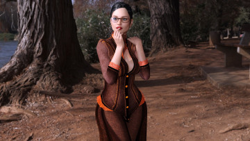 Картинка 3д+графика люди+ people фон взгляд девушка