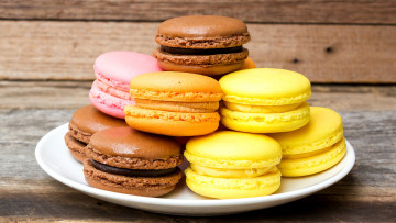 Картинка еда макаруны лакомство ассорти