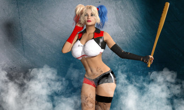 Картинка 3д+графика люди+ people фон девушка взгляд