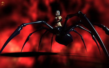 обоя 3д графика, существа , creatures, фон, взгляд, девушка