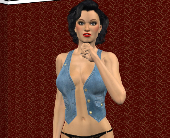 Обои картинки фото 3д графика, люди , people, девушка, взгляд, фон