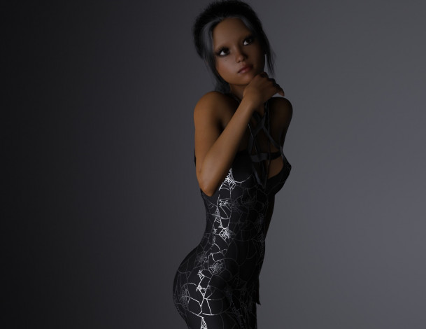 Обои картинки фото 3д графика, люди , people, девушка, фон, взгляд