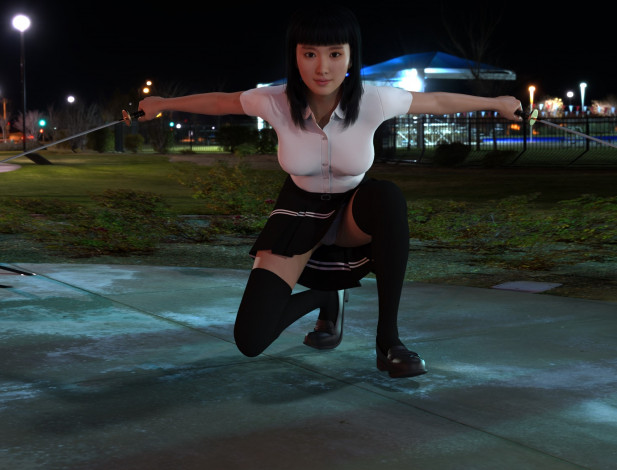 Обои картинки фото 3д графика, фантазия , fantasy, девушка, фон, взгляд