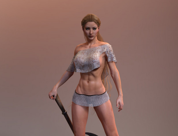 Обои картинки фото 3д графика, люди , people, девушка, взгляд, фон