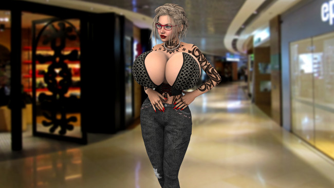 Обои картинки фото 3д графика, люди , people, девушка, взгляд, фон