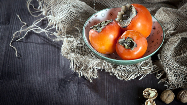 Обои картинки фото еда, хурма, фрукты