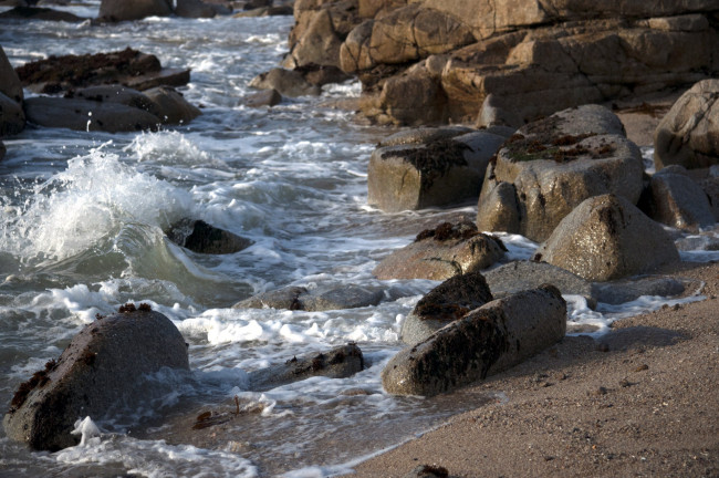 Обои картинки фото природа, побережье, волны, камни