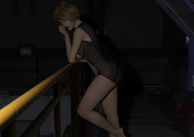 Обои картинки фото 3д графика, люди , people, девушка, взгляд, фон