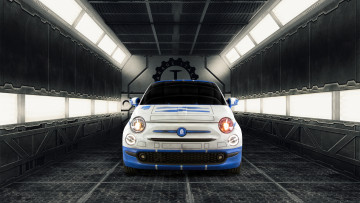 Картинка автомобили fiat 500 r2-d2
