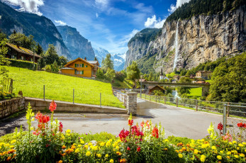 Картинка lauterbrunnen switzerland города -+улицы +площади +набережные