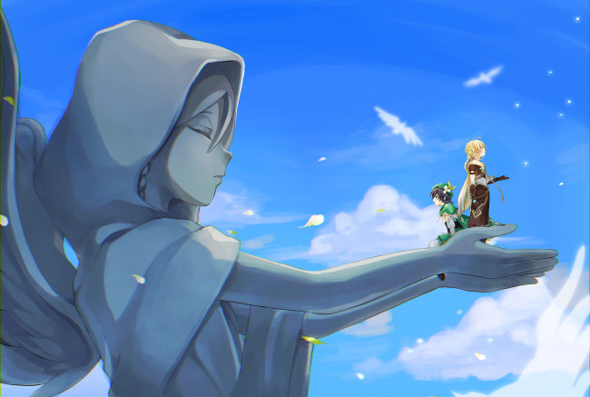 Обои картинки фото аниме, genshin impact, genshin, impact