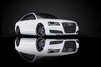 Картинка автомобили audi white reflection vag matrixled