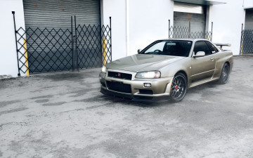 Картинка автомобили nissan datsun gt-r r34