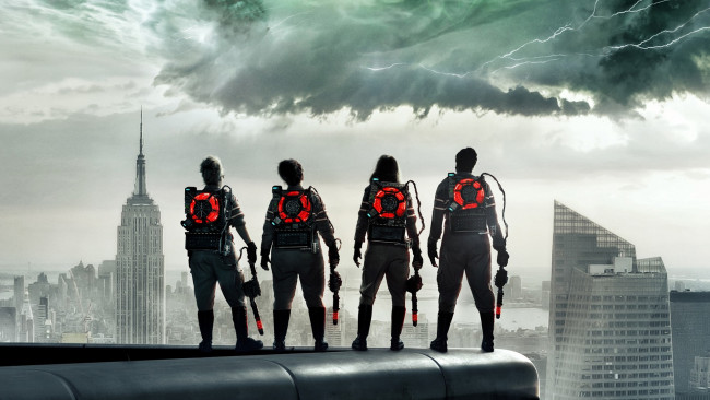 Обои картинки фото ghostbusters , 2016, кино фильмы, ghostbusters, охотники, за, привидениями, фантастика, фэнтези, боевик, комедия, мелисса, маккарти, kristen, wiig, kate, mckinnon, leslie, jones