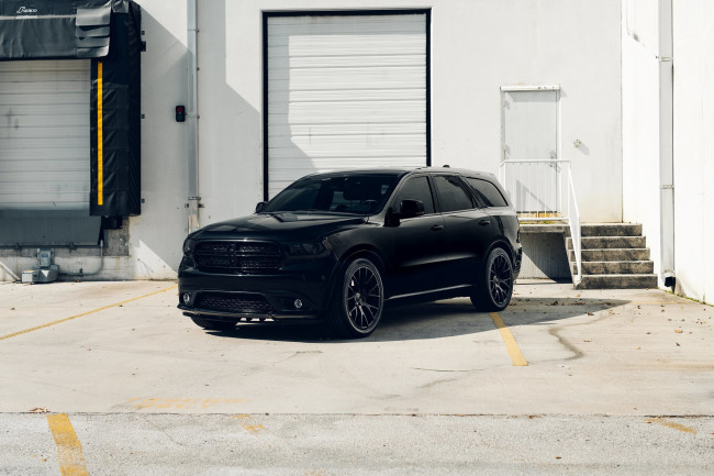 Обои картинки фото автомобили, dodge, black, durango, rt