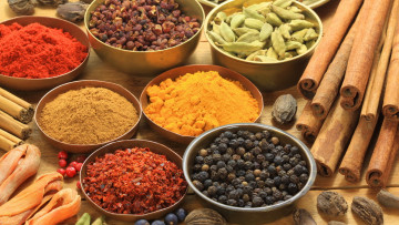 обоя еда, крупы,  зерно,  специи,  семечки, корица, перец, специи, пряности, карри