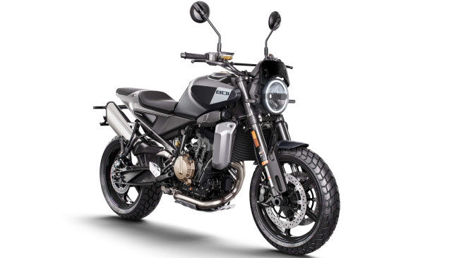 Обои картинки фото husqvarna svartpilen 801 2024, мотоциклы, husqvarna, svartpilen, 801, 2024, скрeмблeр