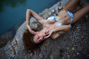 обоя девушки, - брюнетки,  шатенки, девушка, позирует, максим, густарев