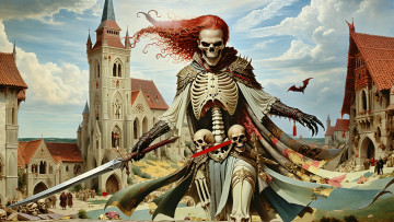 Картинка фэнтези нежить нейросети графика нейроарт ai art нейронные сети рисунки нейро искусство нейрографика graphics neuroart neural networks drawings neuro neurography