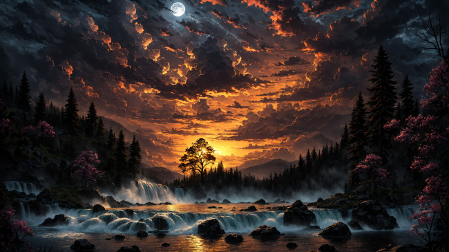 Обои картинки фото рисованное, природа, нейросети, графика, нейроарт, ai, art, нейронные, сети, рисунки, нейро, искусство, нейрографика, graphics, neuroart, neural, networks, drawings, neuro, neurography