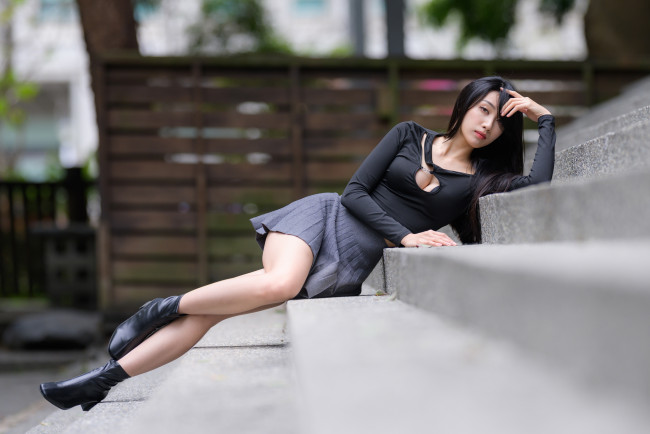 Обои картинки фото девушки, - азиатки, девушка, позирует