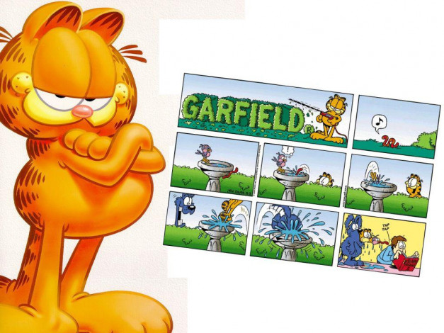 Обои картинки фото мультфильмы, garfield