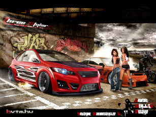 Картинка автомобили авто девушками