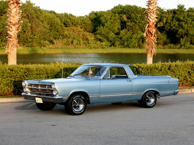 Обои картинки фото 1967, ford, fairlane, 500, ranchero, автомобили