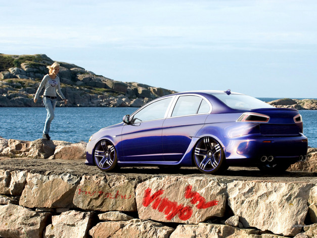 Обои картинки фото автомобили, mitsubishi