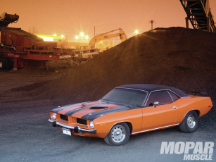 обоя 1974, plymouth, barracuda, автомобили
