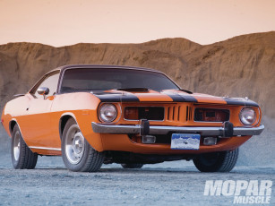 Картинка 1974 plymouth barracuda автомобили
