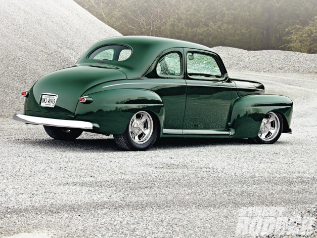 Обои картинки фото 1948, ford, coupe, автомобили, custom, classic, car