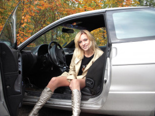 Картинка автомобили авто девушками