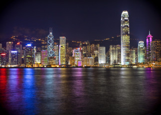 Картинка города гонконг китай hdr