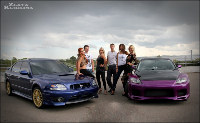 Обои картинки фото автомобили, авто, девушками