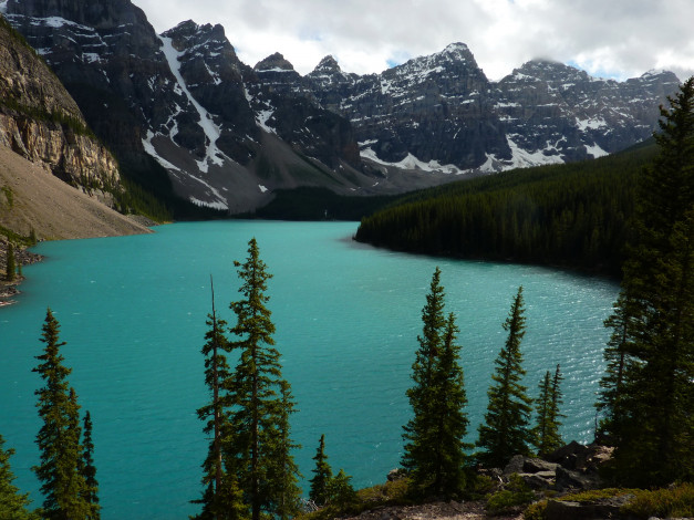 Обои картинки фото banff, national, park, alberta, canada, природа, реки, озера, горы, озеро, лес