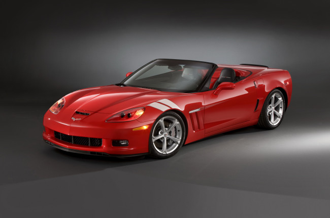 Обои картинки фото 2010, chevrolet, corvette, c6, convertible, grand, sport, автомобили