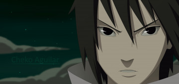 Картинка аниме naruto саске учиха лицо взгляд брюнет парень наруто ураганные хроники манга