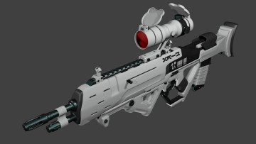 Картинка оружие 3d фон прицел автомат