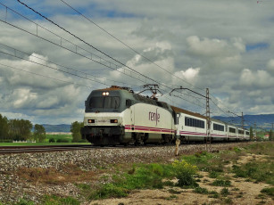 Картинка техника электровозы рельсы дорога состав локомотив железная