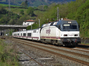 обоя техника, поезда, состав, дорога, рельсы, локомотив, железная