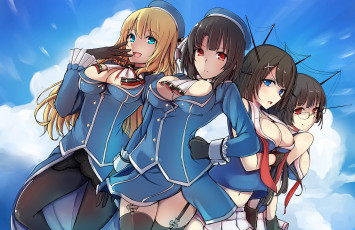 Картинка аниме kantai+collection kantai collection atago kancolle choukai maya takao korezyanai арт девушки