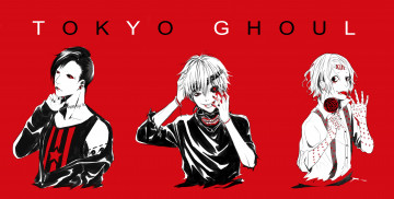 Картинка разное арты красный фон ута kaneki ken токийский гуль