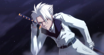 Картинка аниме bleach меч парень toshiro hitsugaya