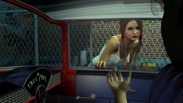 Картинка 3д+графика люди+ people девушки фон взгляд