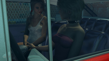 Картинка 3д+графика люди+ people фон девушки взгляд