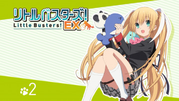Картинка аниме little+busters девушка взгляд игрушки little busters tokido saya tagme artist