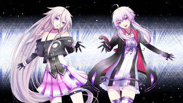 Картинка аниме vocaloid ia yuzuki yukari daburu арт девушки