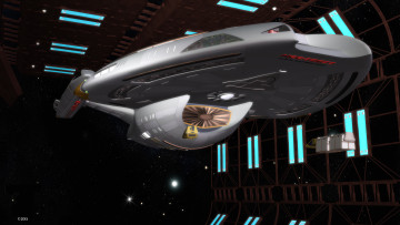 Картинка космос арт звезды вселенная полет космический корабль